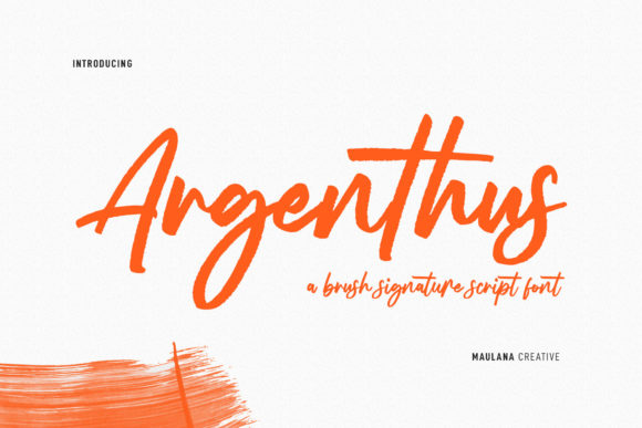 Argenthus Script: A Delicate Typeface for Editorial Design