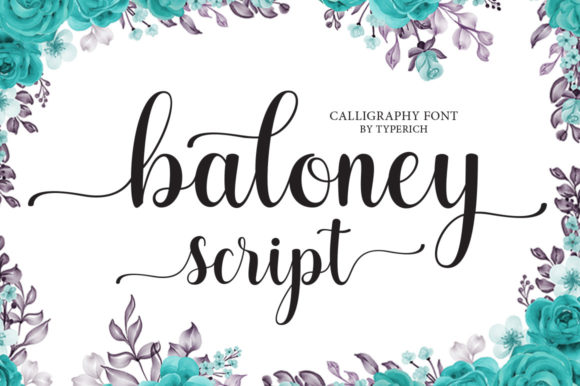 Baloney Script Font for Creative Makers