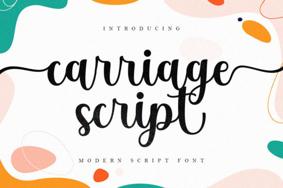 Carriage Script Font for Web Design
