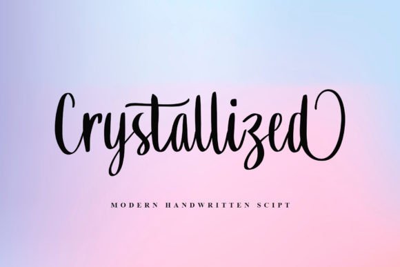 Crystallized Script Font