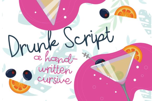 Drunk Script Font for Creative Projects