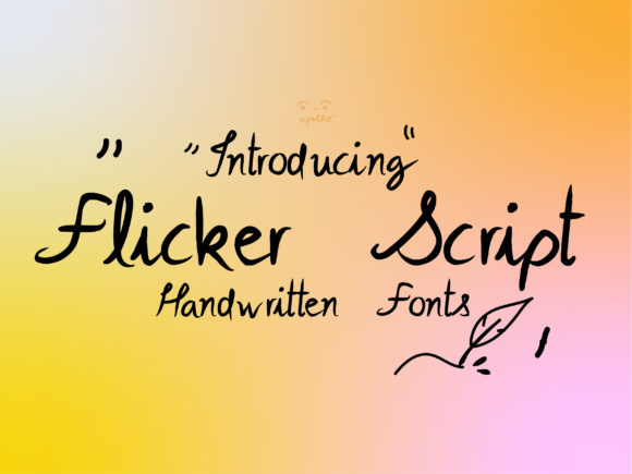 Flicker Script Font for Web Design