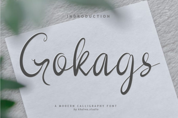 Gokags Script Font for Business Branding