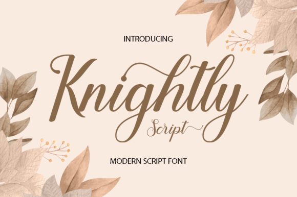 Knightly Script Font for Business Branding
