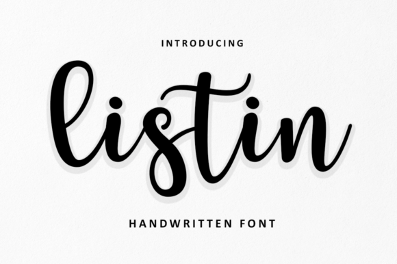 Listin Script Font for Business Branding