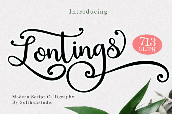 Lontings Script: A Luxurious Handwritten Font