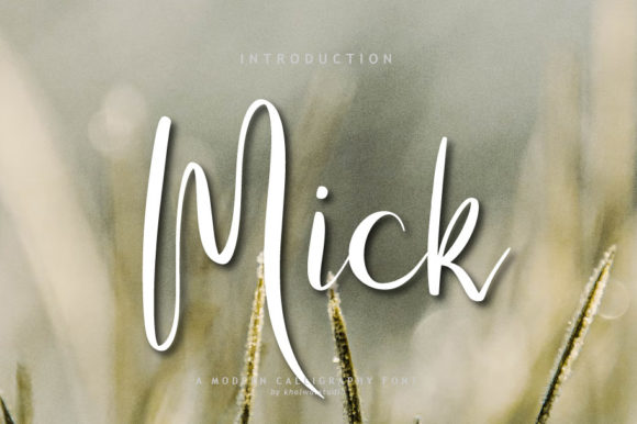 Mick Script Font for Creative Campaigns
