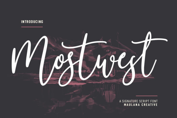 Mostwest Script Font for Creative Design