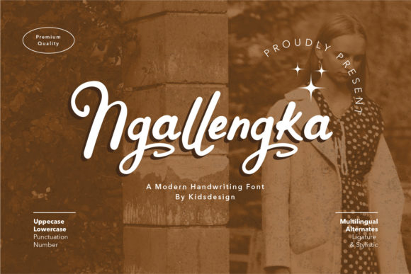 Ngallengka Script: A Vintage Font for Business