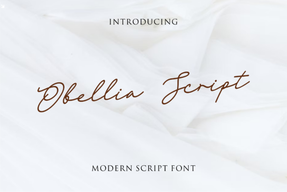 Obellia Script: A Delicate Typeface for Editorial Design