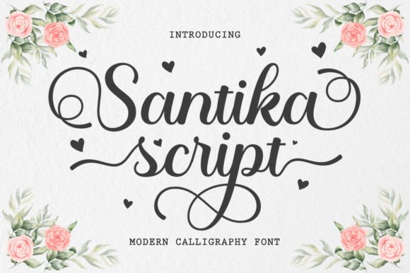 Santika Script Font for Creative Makers
