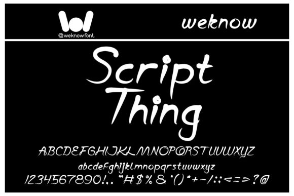 Script Thing: A Font for Creative Campaigns