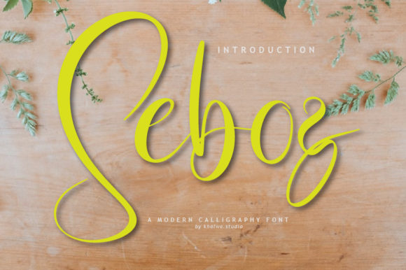 Seboz Script Font for Creative Projects