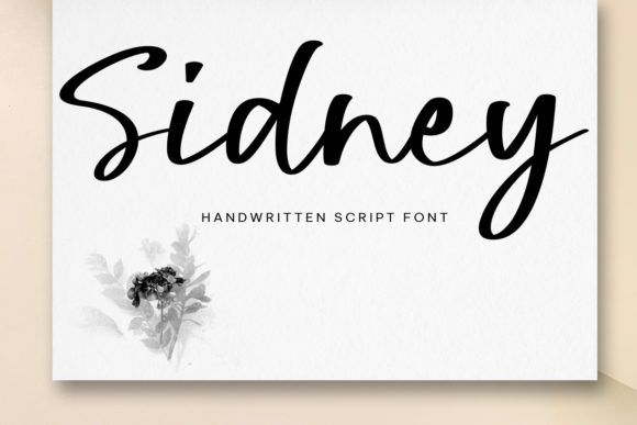 Sidney Script Font for Web Design